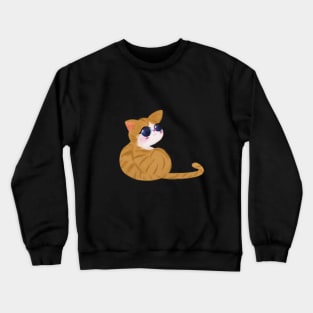 Lala The shy stripped cat Crewneck Sweatshirt